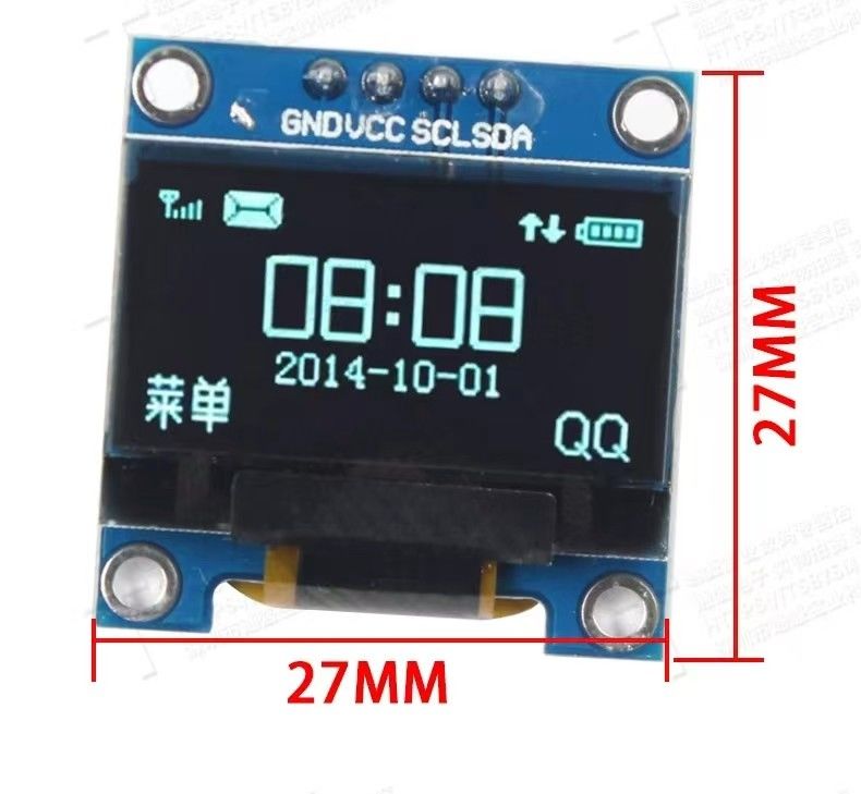 Low Power  0.96 Inch OLED Display Module 128*64 Dot Matrix Display
